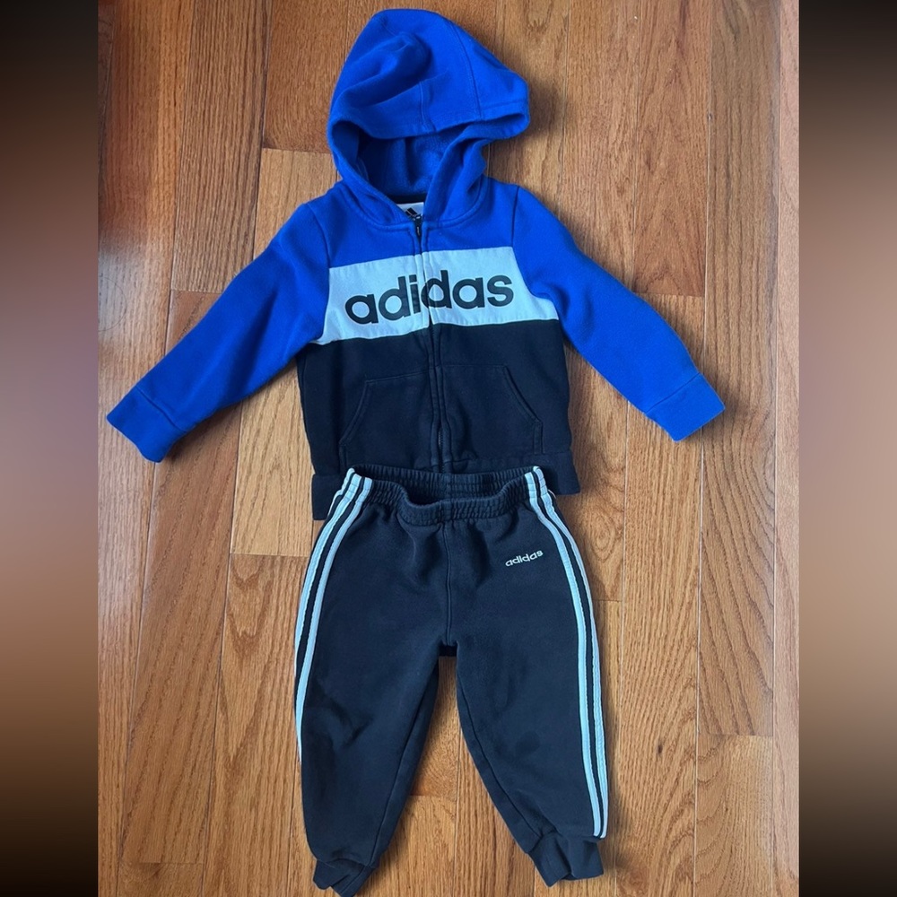 Adidas Toddler Hoodie and Pants Set